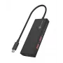 ICY BOX IB-HUB1436-CPD johdollinen USB 3.2 Gen 2 (3.1 Gen 2) Type-A musta