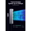 UGREEN 70336 (CM219) USB-C – 4x USB 3.0 -keskitin, 5 Gbps, OTG, USB-C-virtaliitäntä, 15 cm kaapeli, harmaa