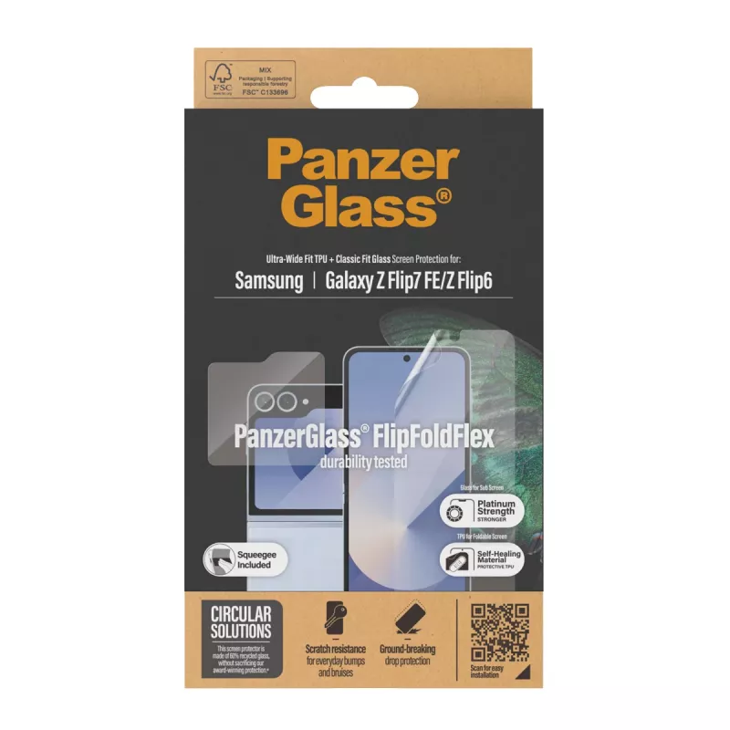 PanzerGlass ® näytönsuojus Samsung Galaxy Z Flip6 | lasi & kalvo