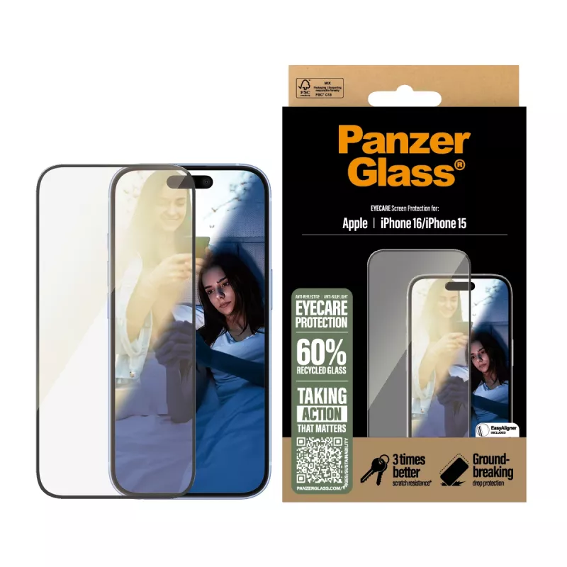 EyeCare-näytönsuojus PanzerGlass iPhone '24 6,1