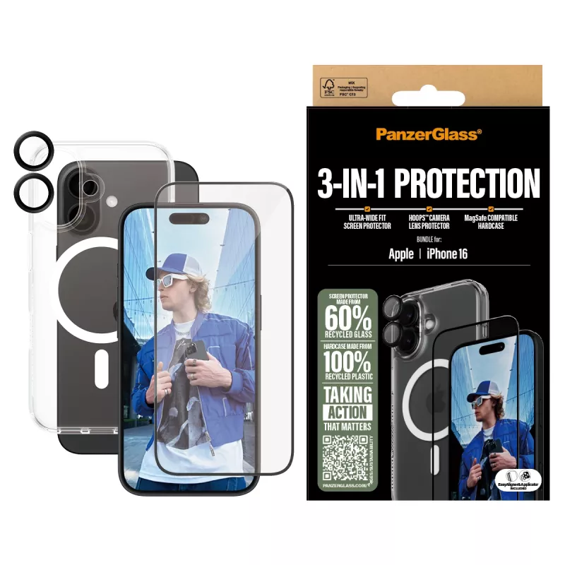 3-in-1-suojapaketti PanzerGlass iPhone '24 6,1