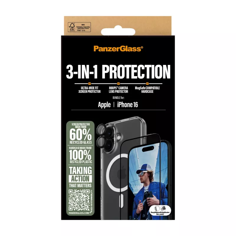 3-in-1-suojapaketti PanzerGlass iPhone '24 6,1