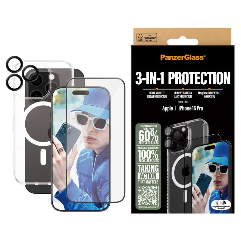 3-in-1-suojapaketti PanzerGlass iPhone '24 6,3