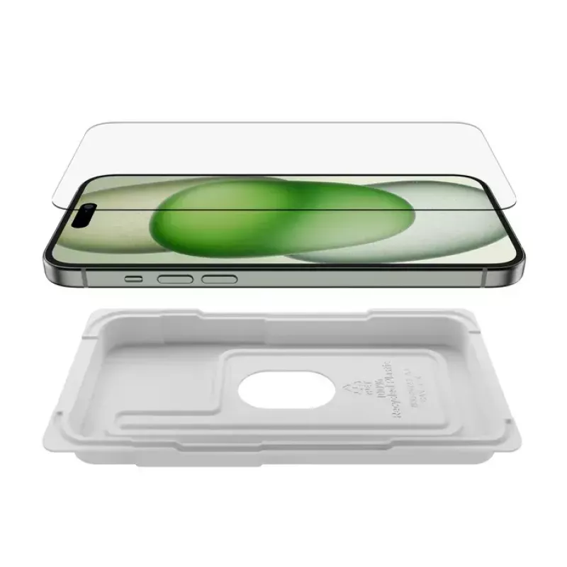 Näytönsuojus Belkin ScreenForce iPhone 15 Plus iskunkestävä ja naarmuuntumaton karkaistu lasi