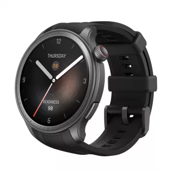 Amazfit Balance 3,81 cm (1,5 tuuman) AMOLED 46 mm digitaalinen 480 x 480 pikseliä kosketusnäyttö musta Wi-Fi GPS (satelliitti)