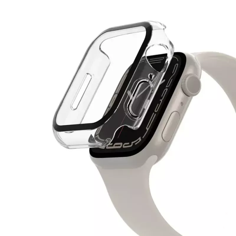 Belkin ScreenForce TemperedCurve 2-in-1 näytönsuoja Apple Watch 4-9/SE 44/45 mm, kirkas