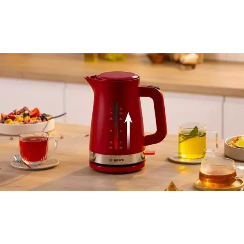 Bosch TWK4M224 sähköinen vedenkeitin 1,7 L 2400 W punainen