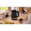 Vedenkeitin Bosch TWK4M223 1,7 l, 2400 W, musta, johdoton, piilotettu lämpövastus