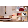 Bosch TWK4M221 sähköinen vedenkeitin 1,7 L 2400 W valkoinen