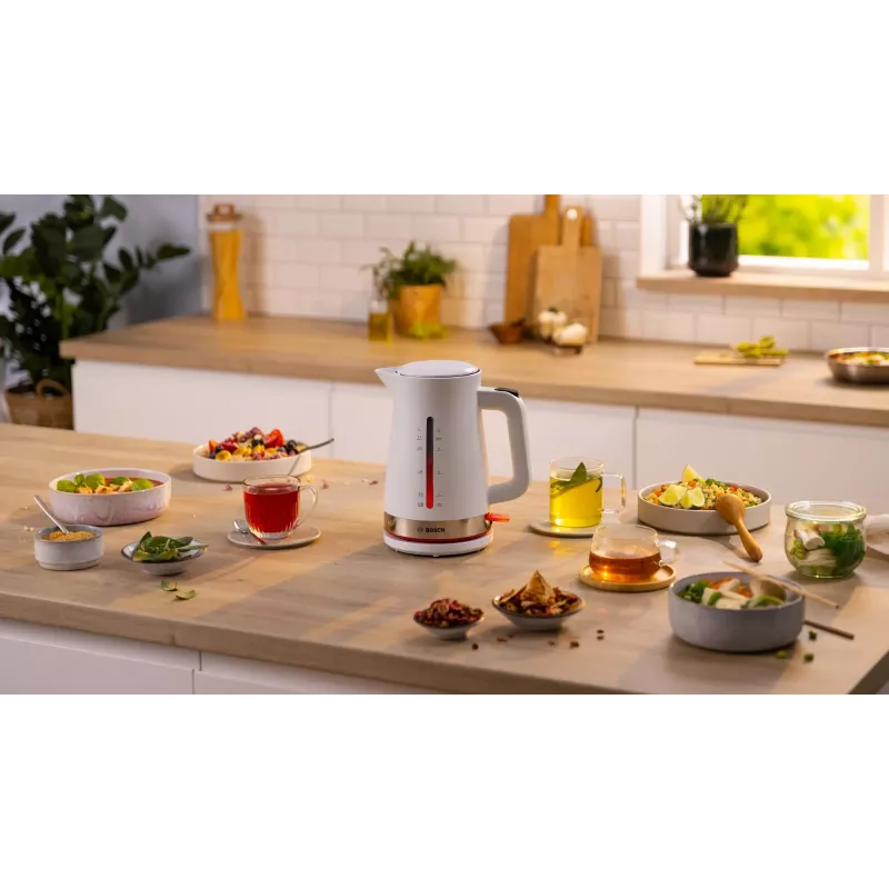 Bosch TWK4M221 sähköinen vedenkeitin 1,7 L 2400 W valkoinen