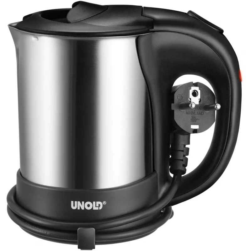 Unold 18575 vedenkeitin 0,5 L 1000 W musta, ruostumaton teräs