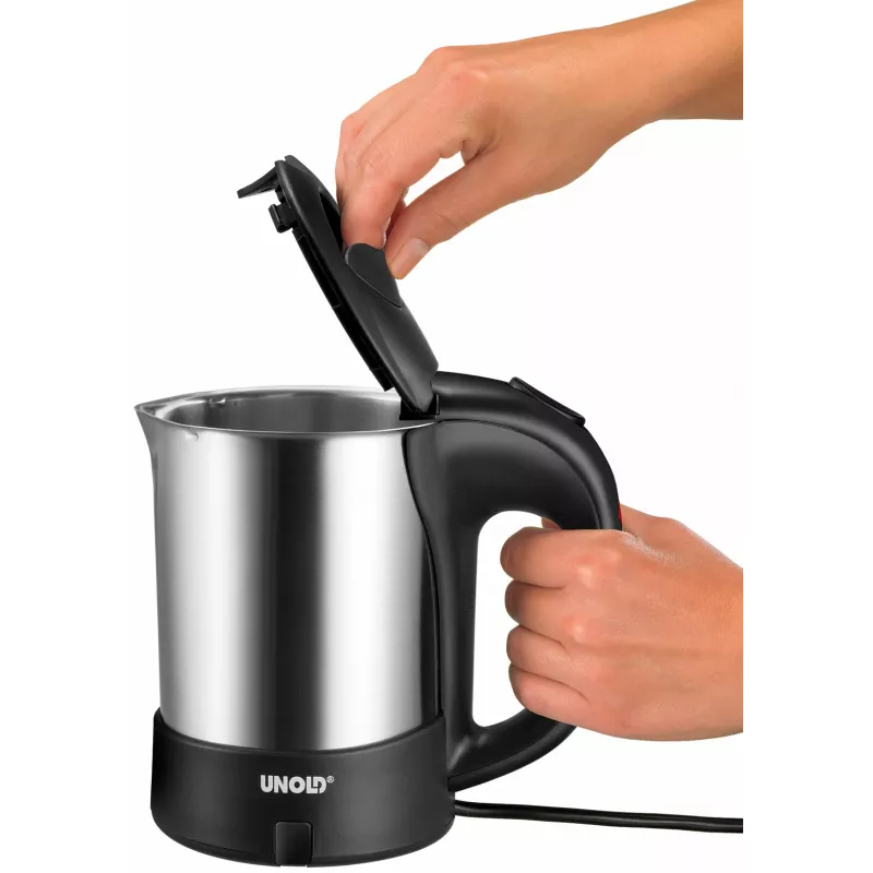 Unold 18575 vedenkeitin 0,5 L 1000 W musta, ruostumaton teräs