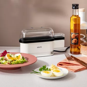 Krups EG2341 munankeitin 3 munan kapasiteetti 300 W musta valkoinen