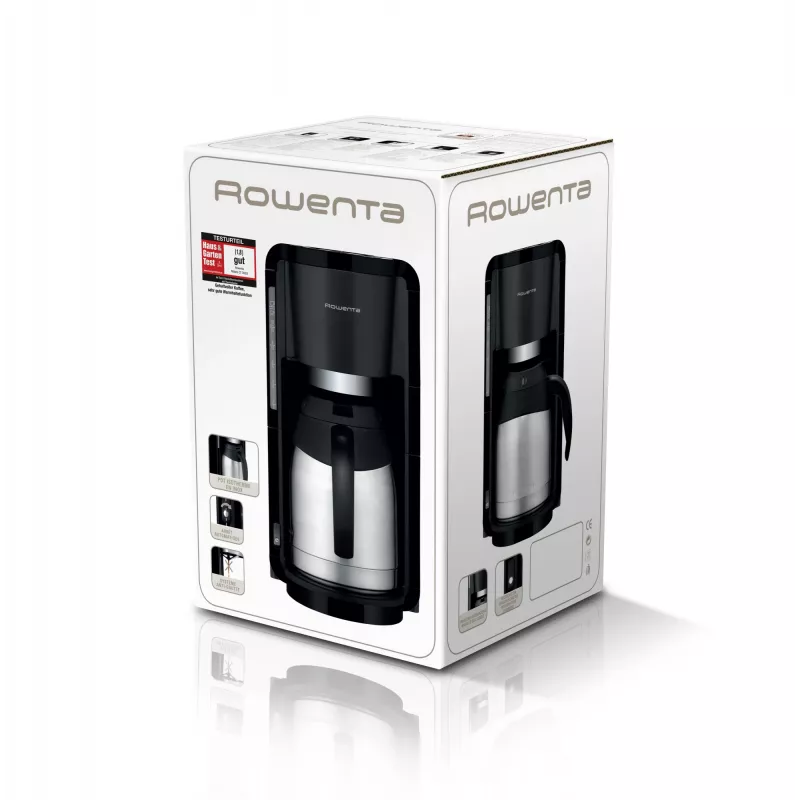 Rowenta Milano Thermo CT 3818 suodatinkahvinkeitin, 10 kuppia, musta/ruostumaton teräs