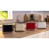 Bosch TAT4M224 leivänpaahdin 2 viipaletta 950 W punainen ruostumaton teräs