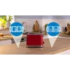 Bosch TAT4M224 leivänpaahdin 2 viipaletta 950 W punainen ruostumaton teräs