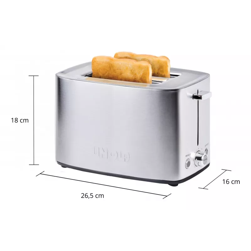 Unold Esge 38216, 2 viipaleen leivänpaahdin säädettävällä paahtoasteella