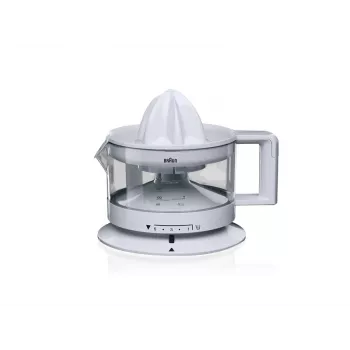 Braun TributeCollection CJ 3000 sähköinen sitruspuristin 0,35 L 20 W läpinäkyvä, valkoinen