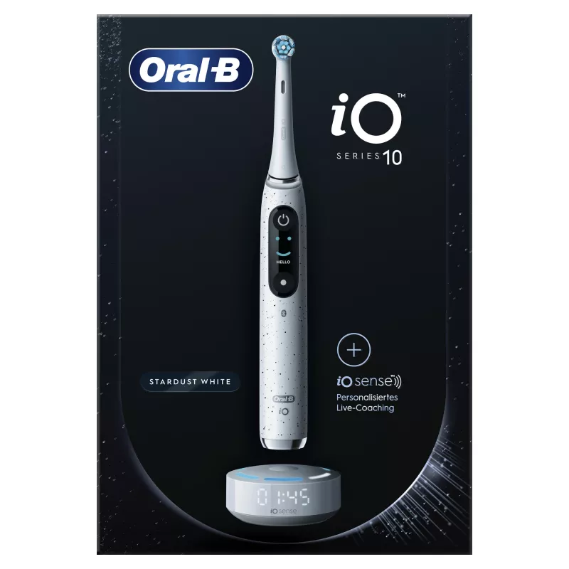 Oral-B iO Series 10 aikuisten rotaatio-oskilloiva hammasharja valkoinen
