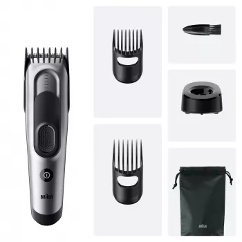 Braun HC7590 hiustenleikkuukone/trimmeri musta, hopea 17 nikkelimetallihydridi (NiMH)