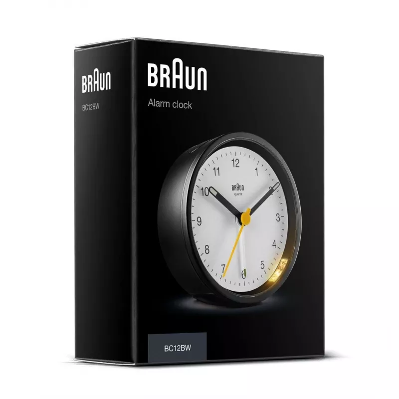 Braun BC12BW kvartsikello musta, valkoinen