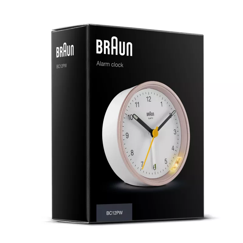 Braun BC12 kvartsikello pinkki, valkoinen