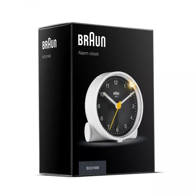 Braun BC01WB kvartsikello musta, valkoinen