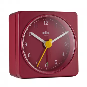 Braun BC02R herätyskello kvartsikello punainen