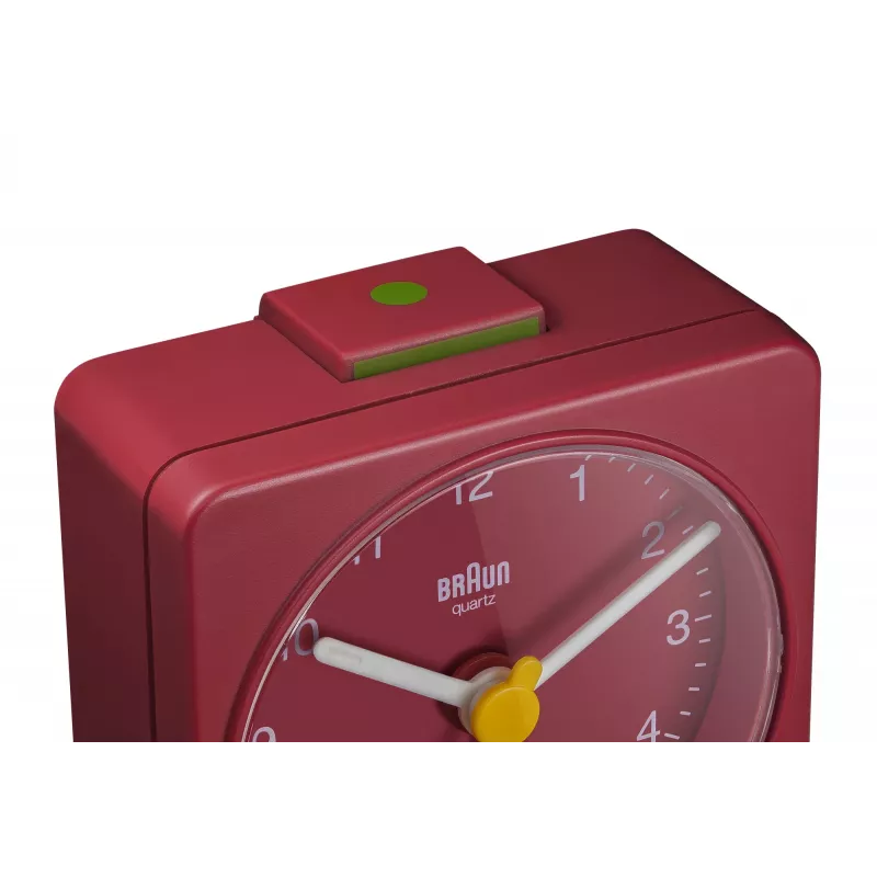 Braun BC02R herätyskello kvartsikello punainen