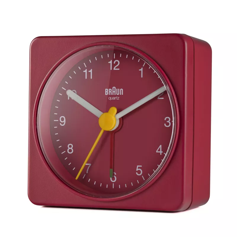 Braun BC02R herätyskello kvartsikello punainen