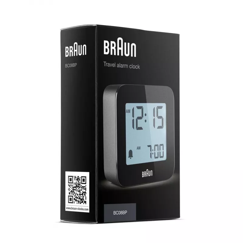 Braun BC08 digitaalinen herätyskello musta