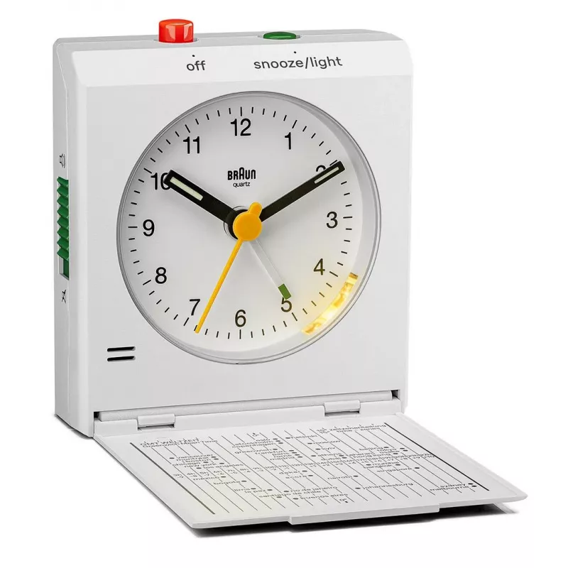 Braun BC05W seinä-/pöytäkello analogikello suorakaiteen muotoinen valkoinen