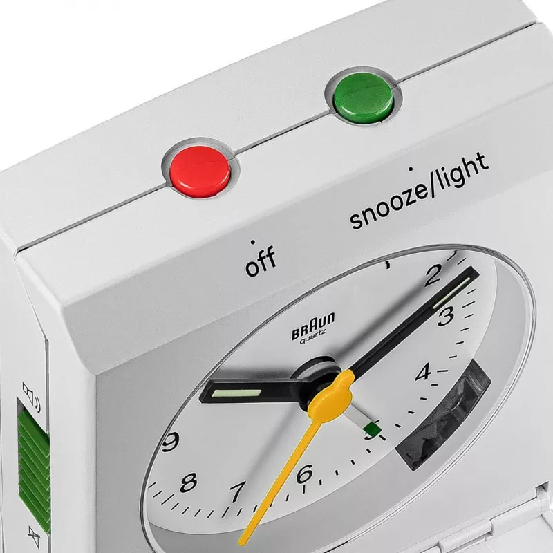 Braun BC05W seinä-/pöytäkello analogikello suorakaiteen muotoinen valkoinen