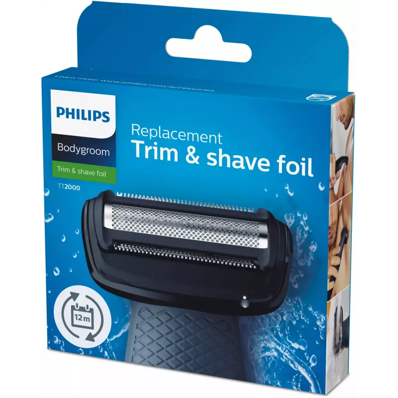 Philips Bodygroom vaihtoterä TT2000/43 vedenpitävä vaihtoterä leikkuupää