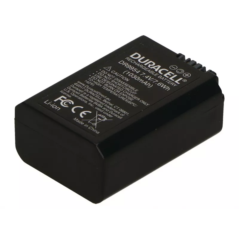 Duracell DR9954 kameran akku, korvaa Sony NP-FW50, 1030 mAh