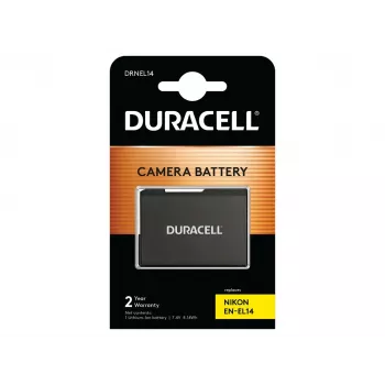 Duracell kameran akku - korvaa Nikon EN-EL14 akku, 1100 mAh, 7,4 V, litiumioni (Li-Ion)