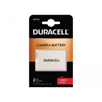 Duracell kameran akku – korvaa Canon LP-E8 akku, 1020 mAh, 7,4 V, litiumioni (Li-Ion)