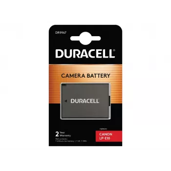 Duracell kameran akku – korvaa Canon LP-E10 akku