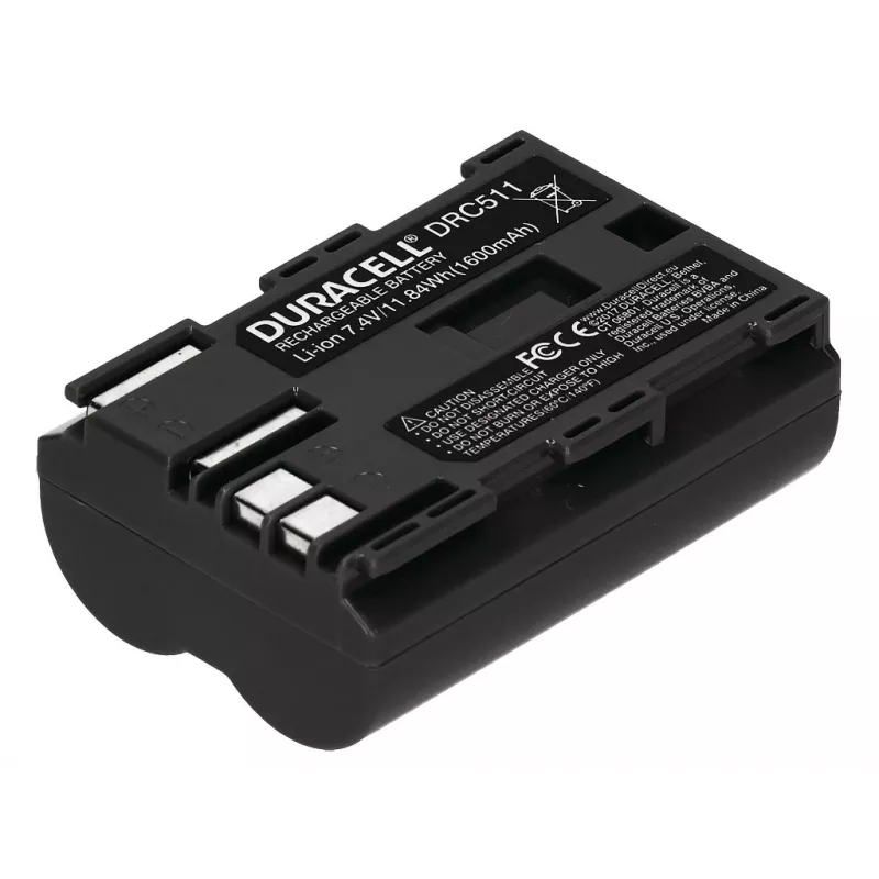 Duracell DRC511 kameran akku, korvaa Canon BP-511/BP-512, 1600 mAh