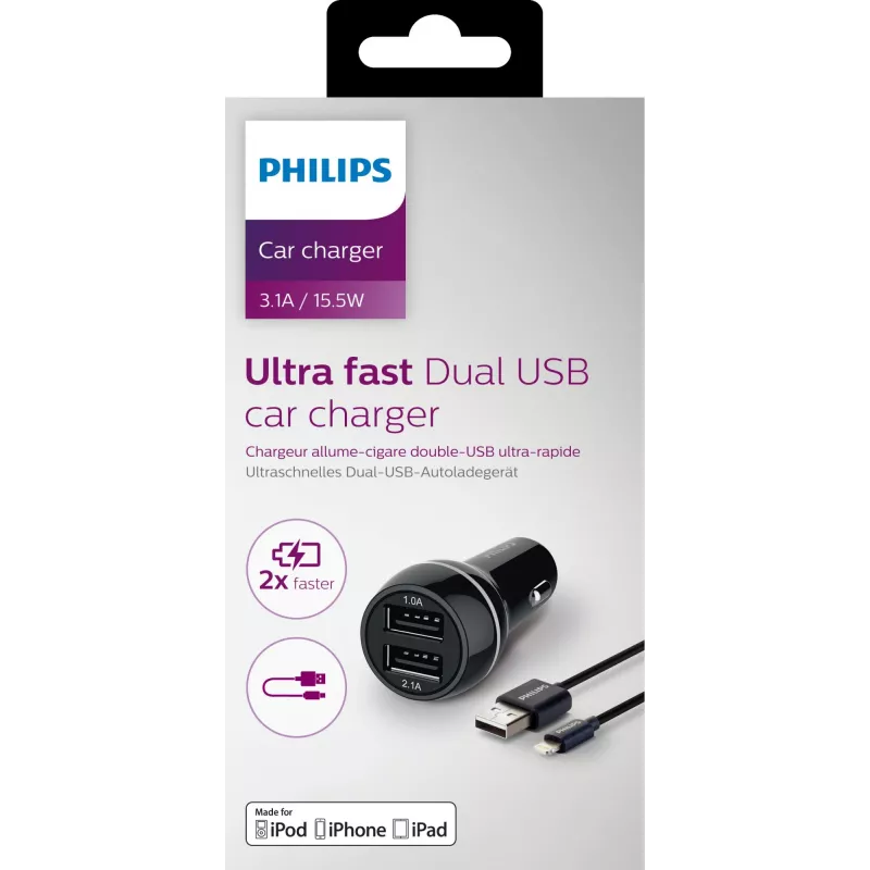 Philips USB-autolaturi DLP2357V/10