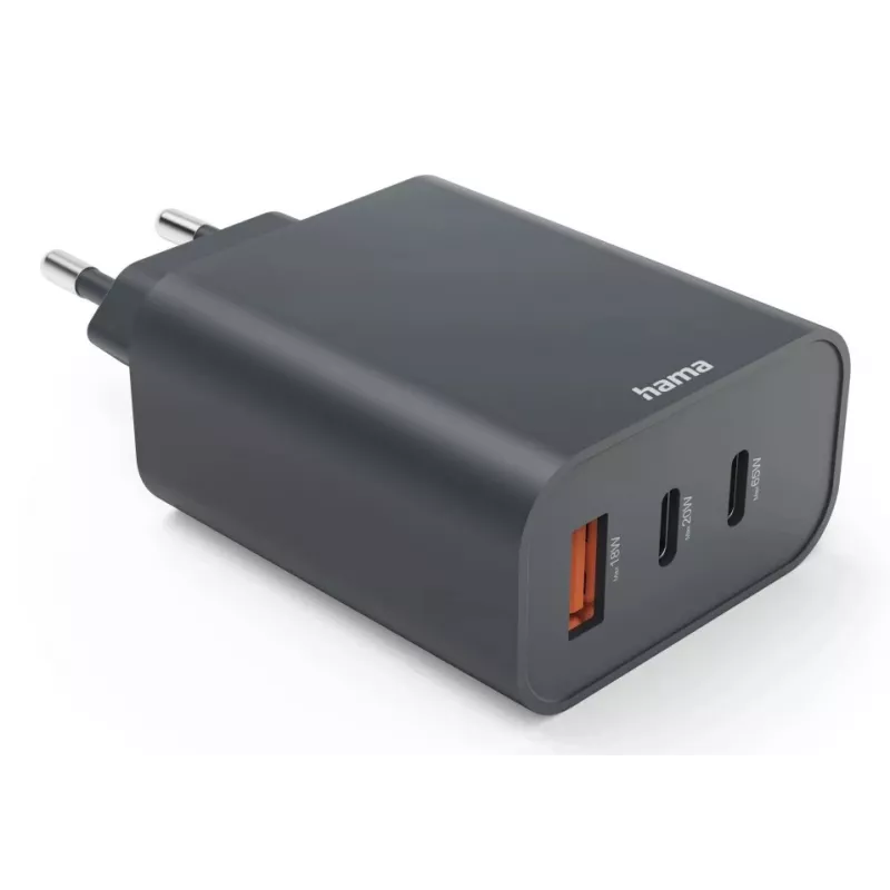 Hama 00086445 kannettava laturi älypuhelin, tabletti harmaa AC pikalataus sisätila