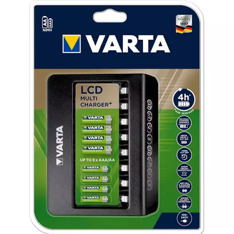 Akkulaturi Varta LCD Multi Charger+