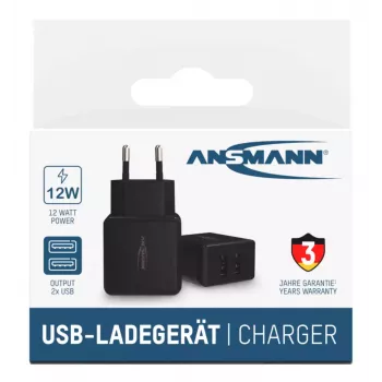 Laturi Ansmann HC212 Universal musta AC sisäkäyttöön