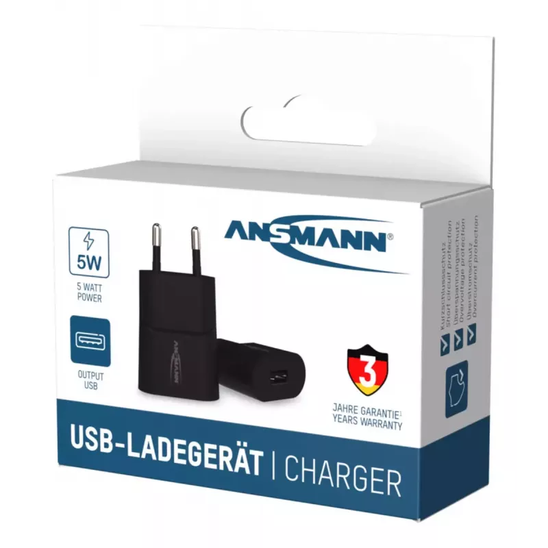 Laturi Ansmann HC105 Universal musta AC sisäkäyttöön