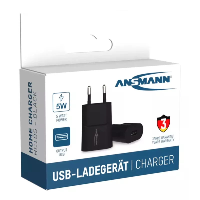 Laturi Ansmann HC105 Universal musta AC sisäkäyttöön
