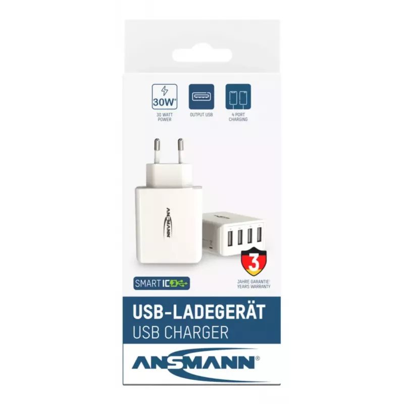 Laturi Ansmann HC430 Universal valkoinen AC sisäkäyttöön