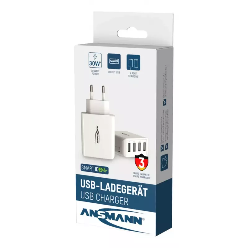 Laturi Ansmann HC430 Universal valkoinen AC sisäkäyttöön