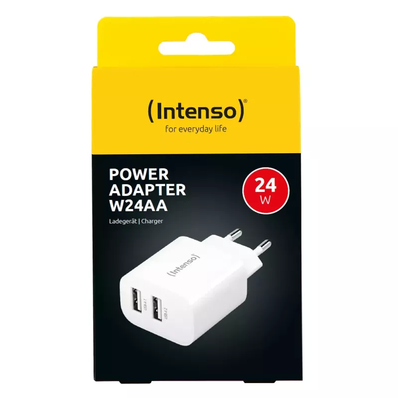 Sisälaturi Intenso POWER ADAPTER 2XUSB-A/7802412 Universal valkoinen AC