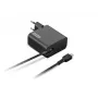 Lenovo GX21L58555 65 W USB-C-verkkolaite, EU-pistoke, 20 V, 1,7 m johto, musta