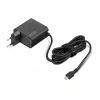 Lenovo GX21L58555 65 W USB-C-verkkolaite, EU-pistoke, 20 V, 1,7 m johto, musta